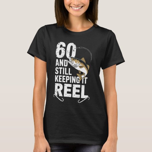 60 en nog steeds houden het reel 60e Geviste verja T-shirt (Voorkant)