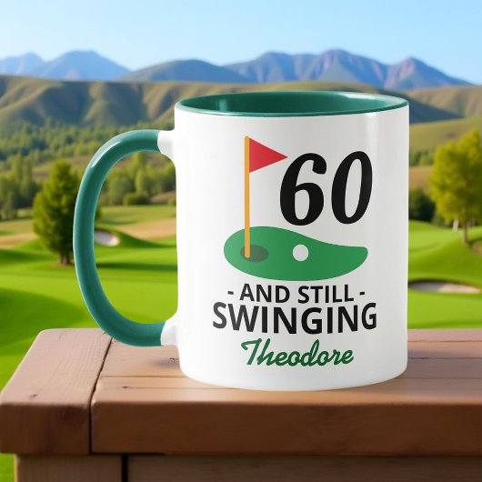 60 en nog steeds swingend, grappige 60e verjaardag mok