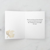 60 en Prachtig Loof 60ste Verjaardag Fotokaart Kaart (Binnen)