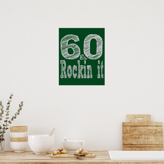 60 en Rockin Poster (Keuken)