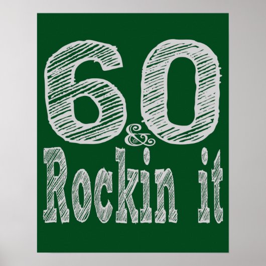 60 en Rockin Poster (Voorkant)
