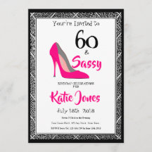 60 en Sassy 60ste verjaardagsfeestje