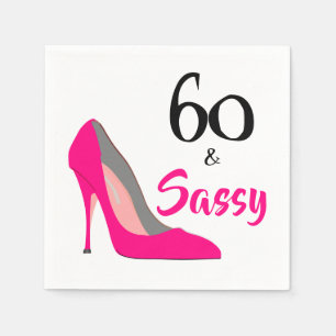 60 en Sassy 60ste verjaardagsfeestje Servet