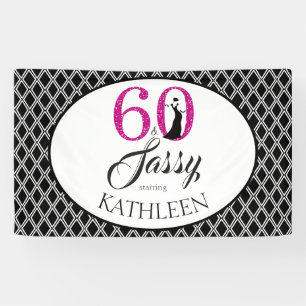 60 en Sassy Aangepaste 60e verjaardag Spandoek