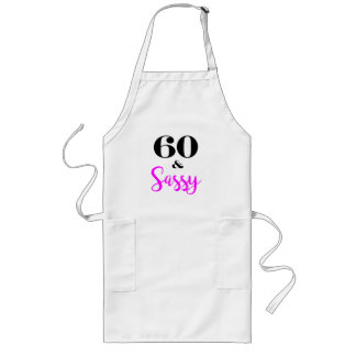 60 en sassy Birthday Party Apron Lang Schort