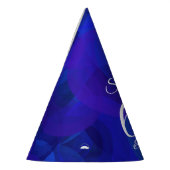 60 en Sassy Elegant Royal Blue Birthday Feesthoedjes (Links)