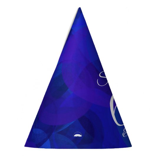 60 en Sassy Elegant Royal Blue Birthday Feesthoedjes (Links)