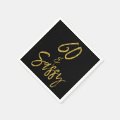 60 en Sassy Gold Foil Verjaardag servetten (Hoek)