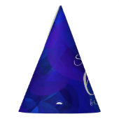 60 en Sensationeel Elegant Royal Blue Birthday Feesthoedjes (Links)