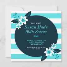 60 en Sexy Blauwgroen White 60e verjaardag