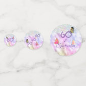 60 en spectaculaire glitter Birthday Confetti (Voorkanten)