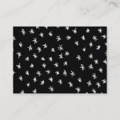 60 en sprankelende hand getekend zwart en wit plaatskaartje (Achterkant)