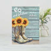 60 en Westerne zonnebloem in het woekerland Kaart (Staand voorkant)