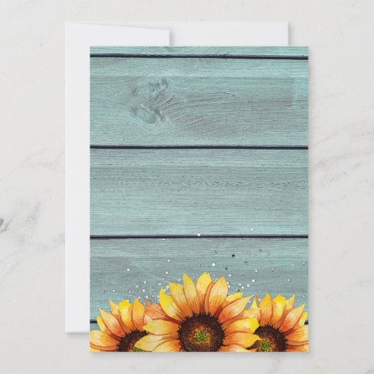 60 en Westerne zonnebloem in het woekerland Kaart (Achterkant)