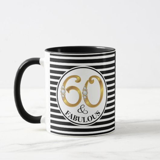 60 & Fabulous Birthday Cup/Mok Mok (Links)
