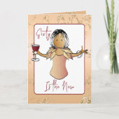 60 Fabulous Glitter Sparkle Wine 60ste verjaardag Kaart (Voorkant)