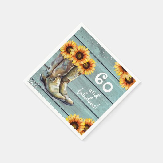 60 Fabulous Rustieke Land Zonnebloem Laarzen Custo Servet (Hoek)