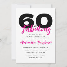 60 & Fabulous Vet 60ste Verjaardag