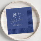 60 Fantastische 60ste verjaardag Goud Folie Servetten
