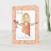 60 Fantastische Cartoon Margarita Funny 60ste Verj Kaart (Voorkant)