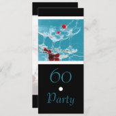 60 Festiviteiten op de verjaardag van de KLANT Kaart (Voorkant / Achterkant)