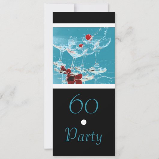 60 Festiviteiten op de verjaardag van de KLANT Kaart (Voorkant)