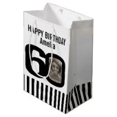 60 foto cadeautas voor zwarte en witte verjaardags (Voorkant Gekanteld)