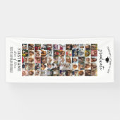 60 Foto Collage Afstuderen Modern Minimaal Wit Spandoek (Horizontaal)