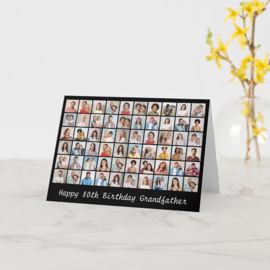 60 Foto Collage Voeg een willekeurige naam en oude Kaart (Gele Bloem)