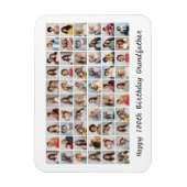 60 Foto Collage Voeg elke naam en leeftijd toe Magneet (Verticaal)