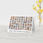 60 Foto Collage Voeg elke naam en leeftijd toe Ver Kaart (Gele Bloem)