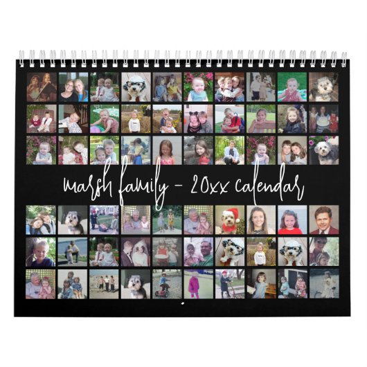 60 Foto - Custom Modern Family Sjabloon - 2023 Kalender (Hoes)