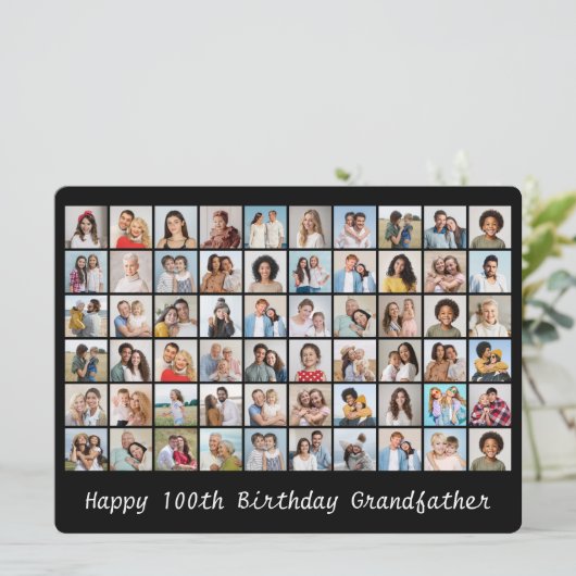 60 Fotocollage Toevoegen Alle Leeftijd & Naam Verj (Staand voorkant)