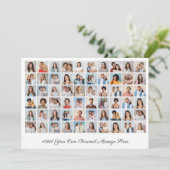 60 Fotocollage Voeg uw bewerkbare kleur op de groe Kaart (Staand voorkant)