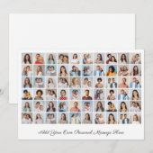 60 Fotocollage Voeg uw bewerkbare kleur op de groe Kaart (Voorkant / Achterkant)