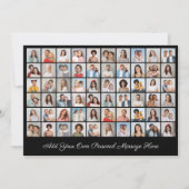 60 Fotocollage Voeg uw eigen groet toe Kaart (Voorkant)