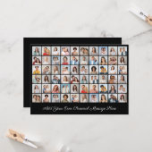 60 Fotocollage Voeg uw eigen groet toe Kaart (Voorkant / Achterkant in situ)