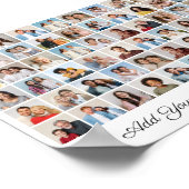60 Fotocollage Voeg uw eigen groet toe Poster (Hoek)
