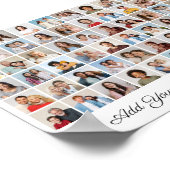 60 Fotocollage Voeg uw eigen groet toe Poster (Hoek)