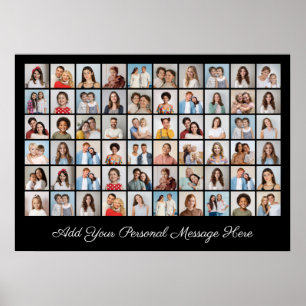 60 Fotocollage Voeg uw eigen Poster voor groet toe