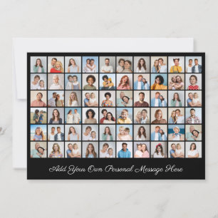 60 Fotocollage Voeg uw eigen Wenskaart toe