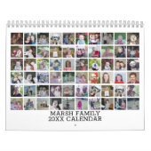 60 Foto's Aangepaste Moderne Familie Collage Kalender (Hoes)