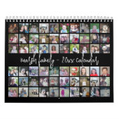 60 foto's - Aangepaste moderne familietemplate - 2 Kalender (Hoes)
