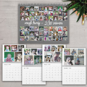 60 foto's - aangepaste moderne familietemplate gri kalender