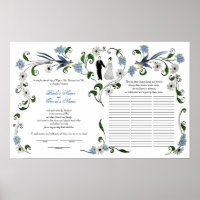 60 gasten Quaker Wedding in zomer - blauw, wit