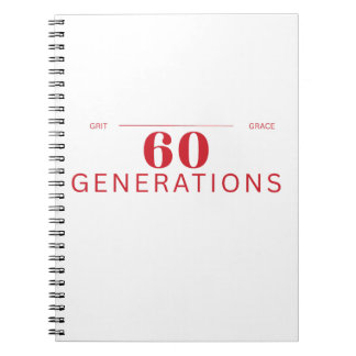 60 generaties volharding en gratie notitieboek