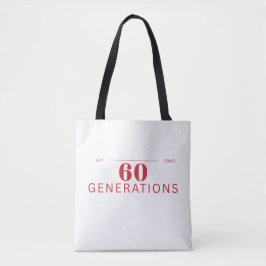 60 Generaties Volharding & Gratie Tote Bag
