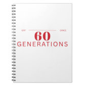 60 Generations of Grit and Grace Notitieboek (Voorkant)