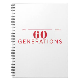 60 Generations of Grit & Grace Notitieboek
