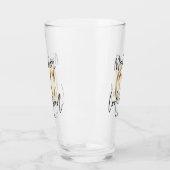 60 goed laten lijken gouden verjaardag glas (Links)